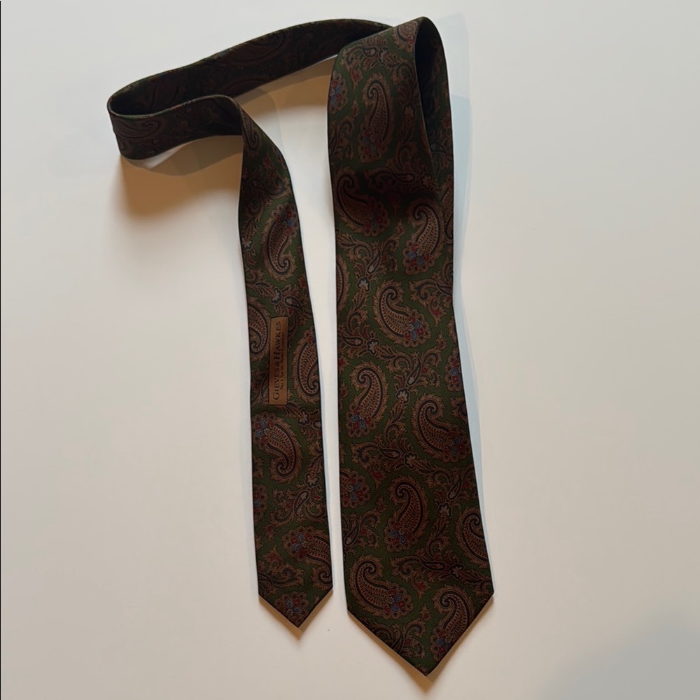 Gieves and Hawkes Paisley Patterned Tie